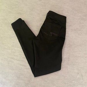 Silver Suki Black Ankle Super Skinny Jeans - Size 28 x 31